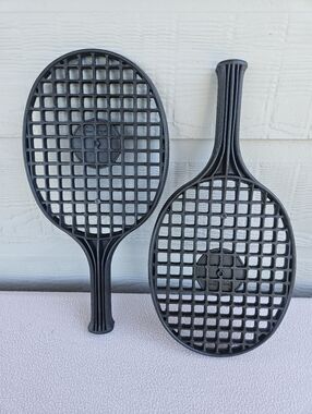 Tyco Zimm Zamm Tether Ball Game Replacement Hard Plastic Racket Racquet Set of 2